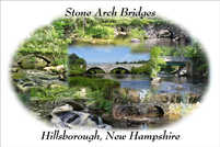 Hillsborough, NH Stone Arch Bridge Collage